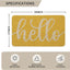 Tapete amarillo Hello Spring para hogar 17x29"