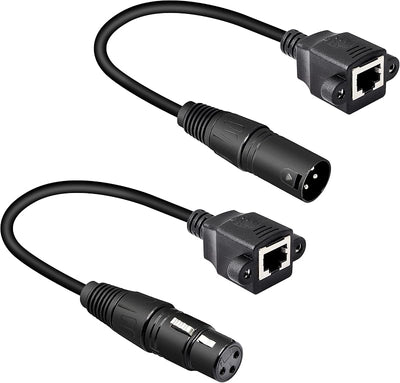 Cable XLR 3 pines a RJ45 hembra para DMX-CON Serie 1.1 pies