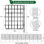 Valla decorativa acero inox 30x17" 28 paneles para mascotas