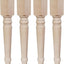 Patas mesa madera 29" sin terminar set 4