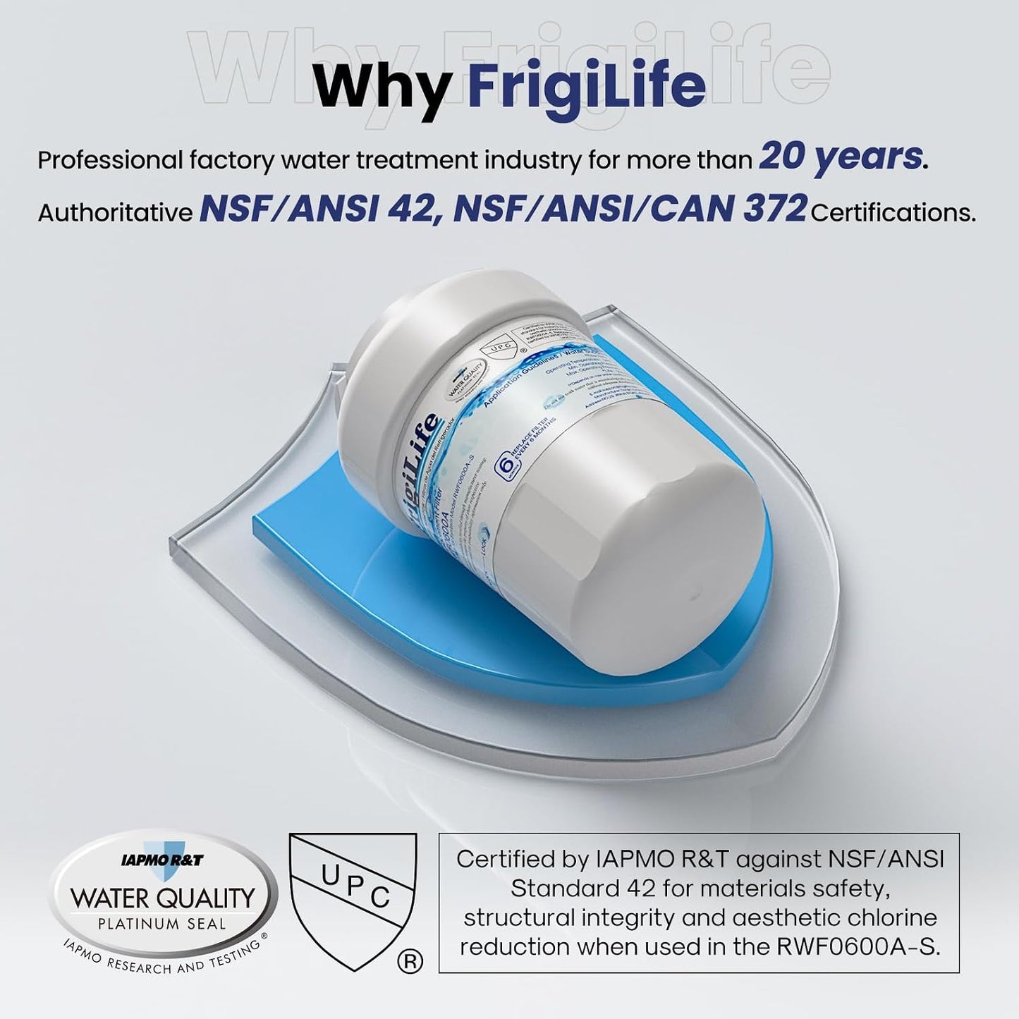 Filtro agua repuesto RWF0600A para GE pack 2