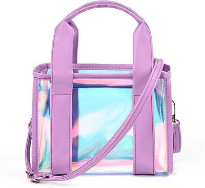 Bolsa transparente para mujer con correa ajustable