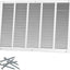 Rejilla aire retorno acero 25x16" techo pared