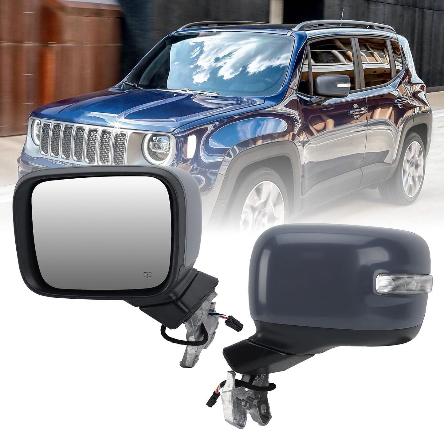 Espejo lateral Jeep Renegade 15-23 eléctrico 7 pines