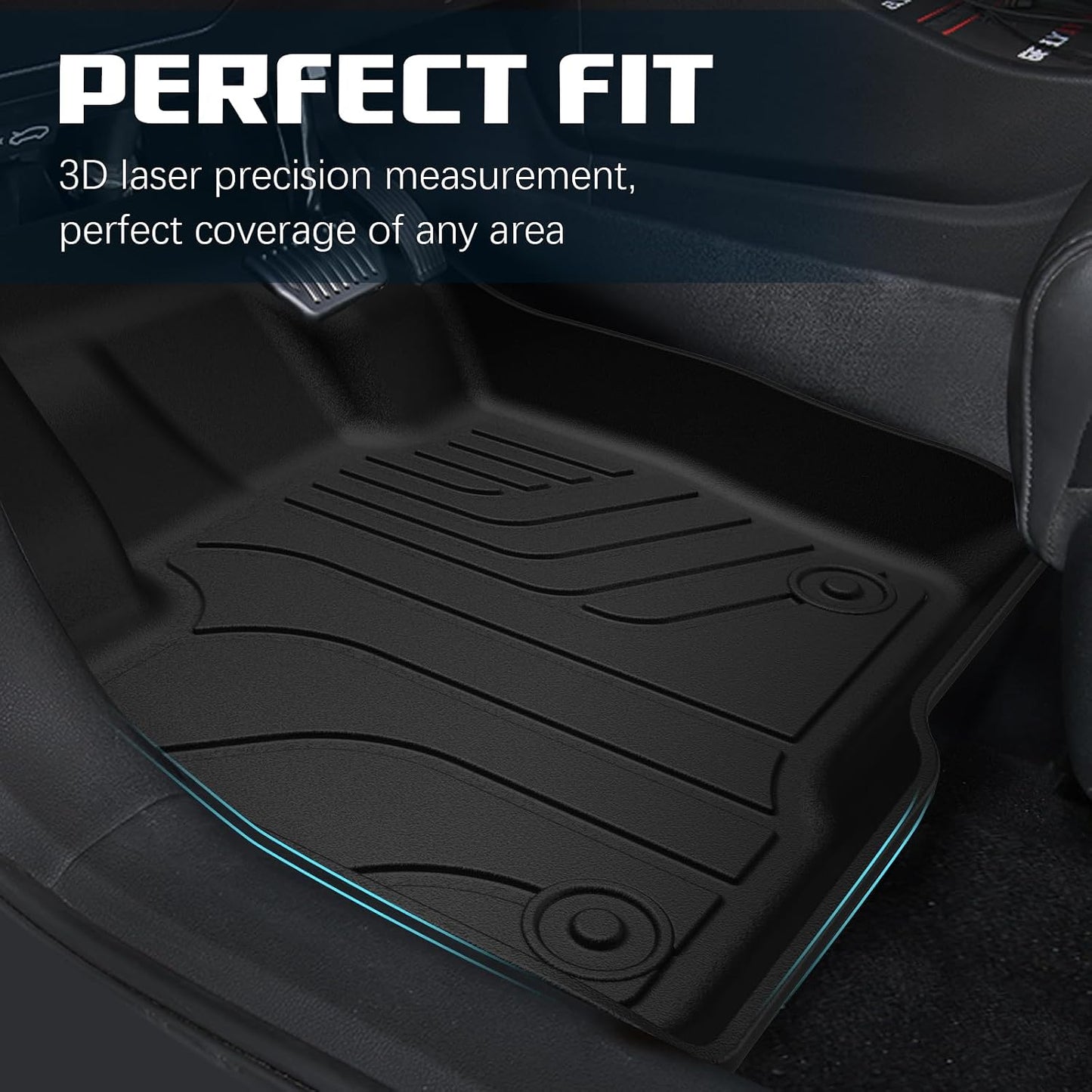 Alfombrillas piso TPE Ford Edge set completo