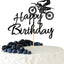 Decoración pastel motocross cumpleaños color negro