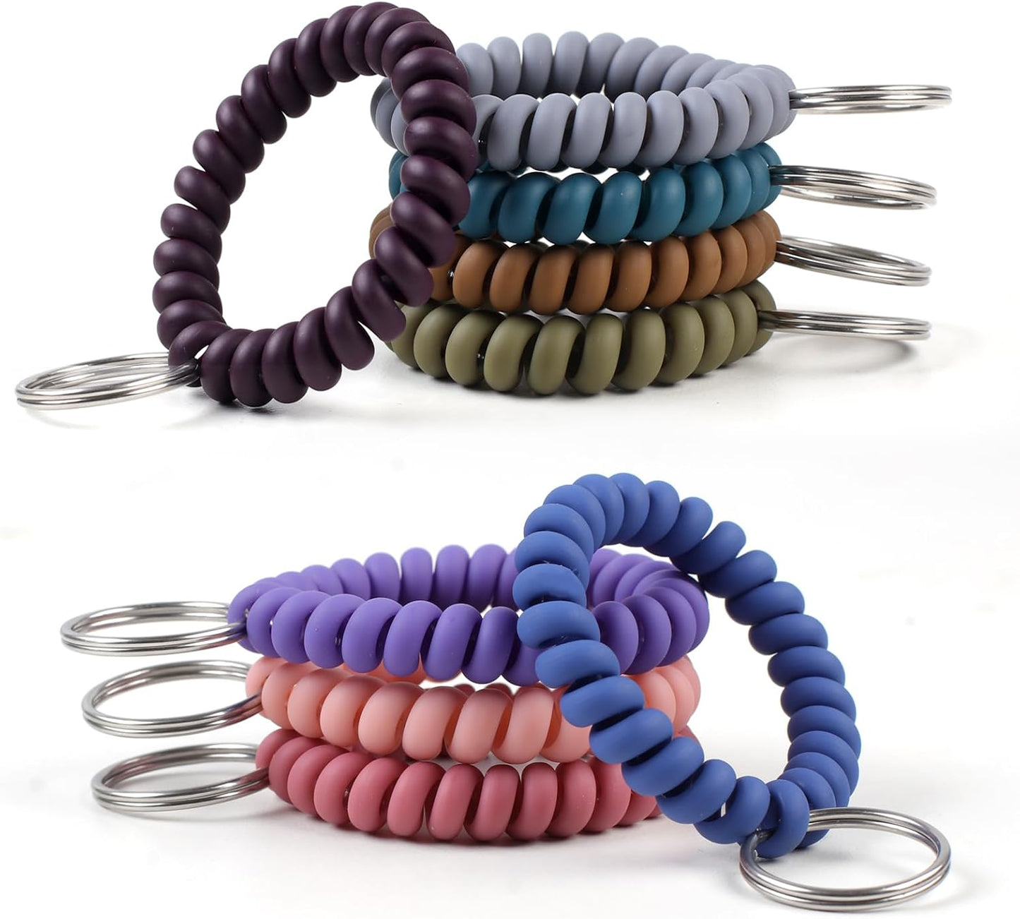Llavero muñeca retráctil en espiral 9 colores