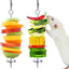 2 Juegos Juguetes Ratas Acero Inox 304 Soporte Frutas