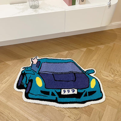 Alfombra coche carreras antiderrap 29.5x19.7pulg