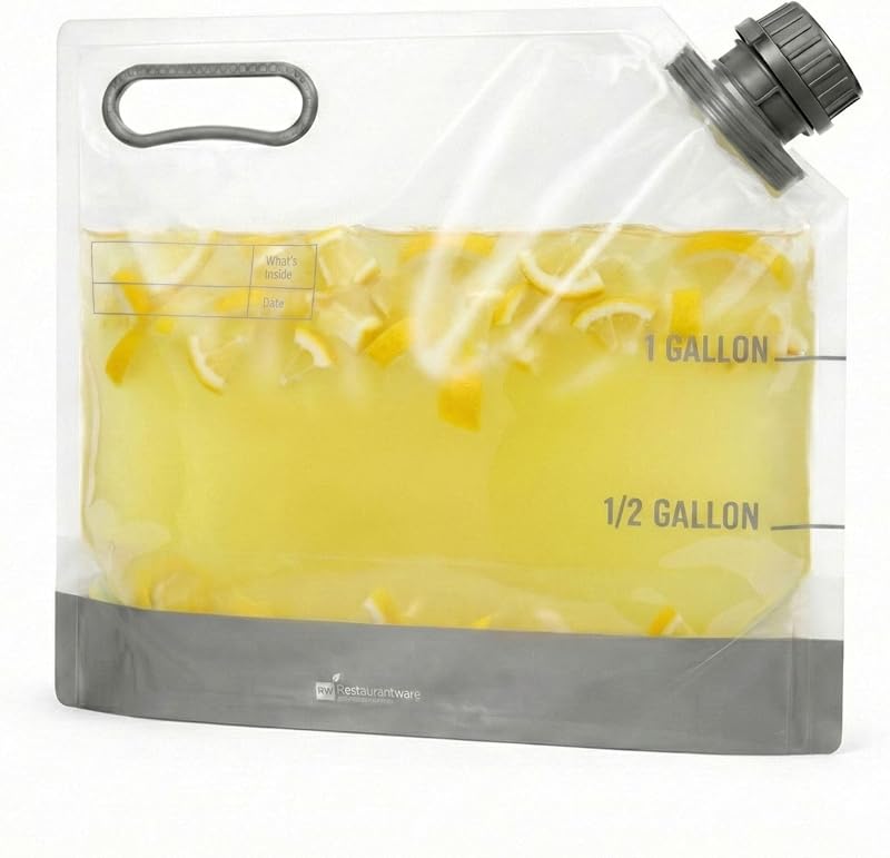 Contenedores agua 1gal 2 bolsas bebidas plegables con tapas