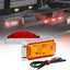 Luces LED ámbar rojo bisel cromado IP67 para remolque camión