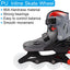 Ruedas patinaje LED intermitentes 3.15" PU blanco