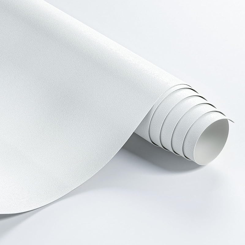 Papel tapiz blanco adhesivo impermeable 24x196"