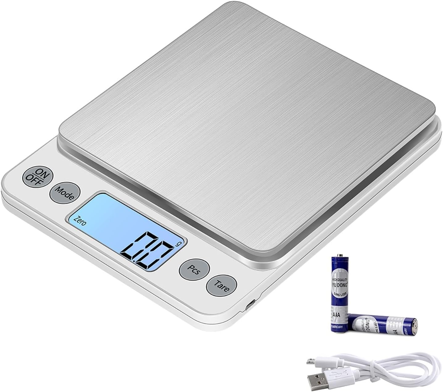 Báscula digital cocina 11lbs gramos oz pantalla LCD