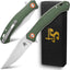 Cuchillo plegable D2 con mango Micarta EDC para acampar