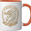 Taza Cerámica Entrenamiento Muay Thai Naranja/Blanco