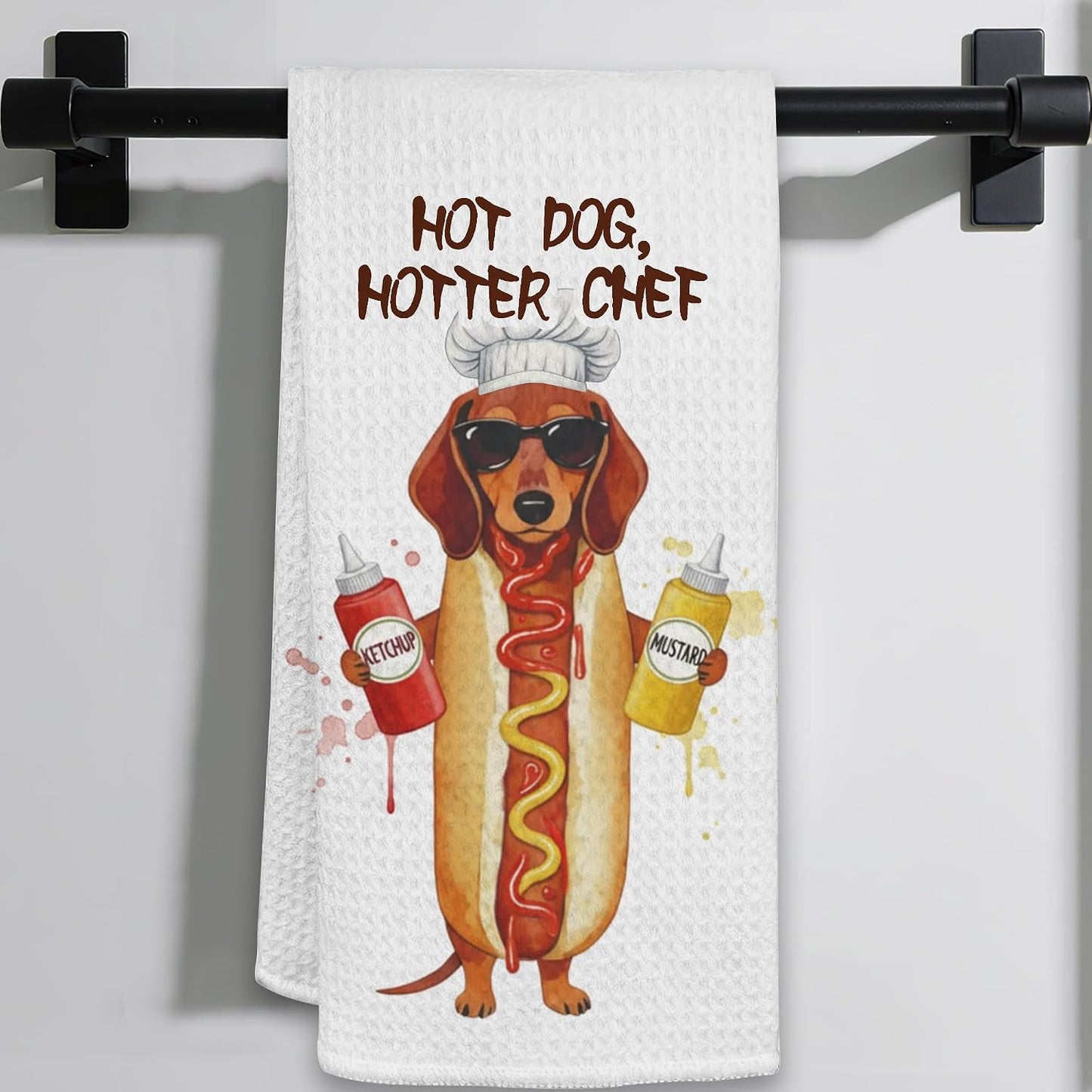 Toalla perro Dachshund 16x24pulg regalo amantes perros salchichas