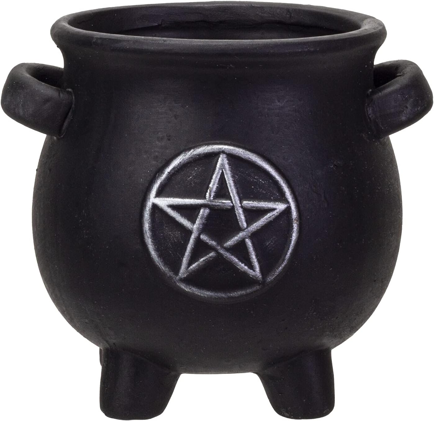 Caldero Brujas Terracota Figura Mesa Pentagrama