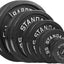 Set placas olímpicas acero 155lb pares 35 25 10 5 2.5lb