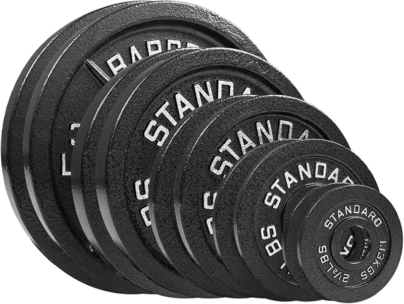 Set placas olímpicas acero 155lb pares 35 25 10 5 2.5lb