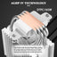Enfriador CPU AX90SE 4 Tubos 2200 RPM AMD AM4 AM5 Intel
