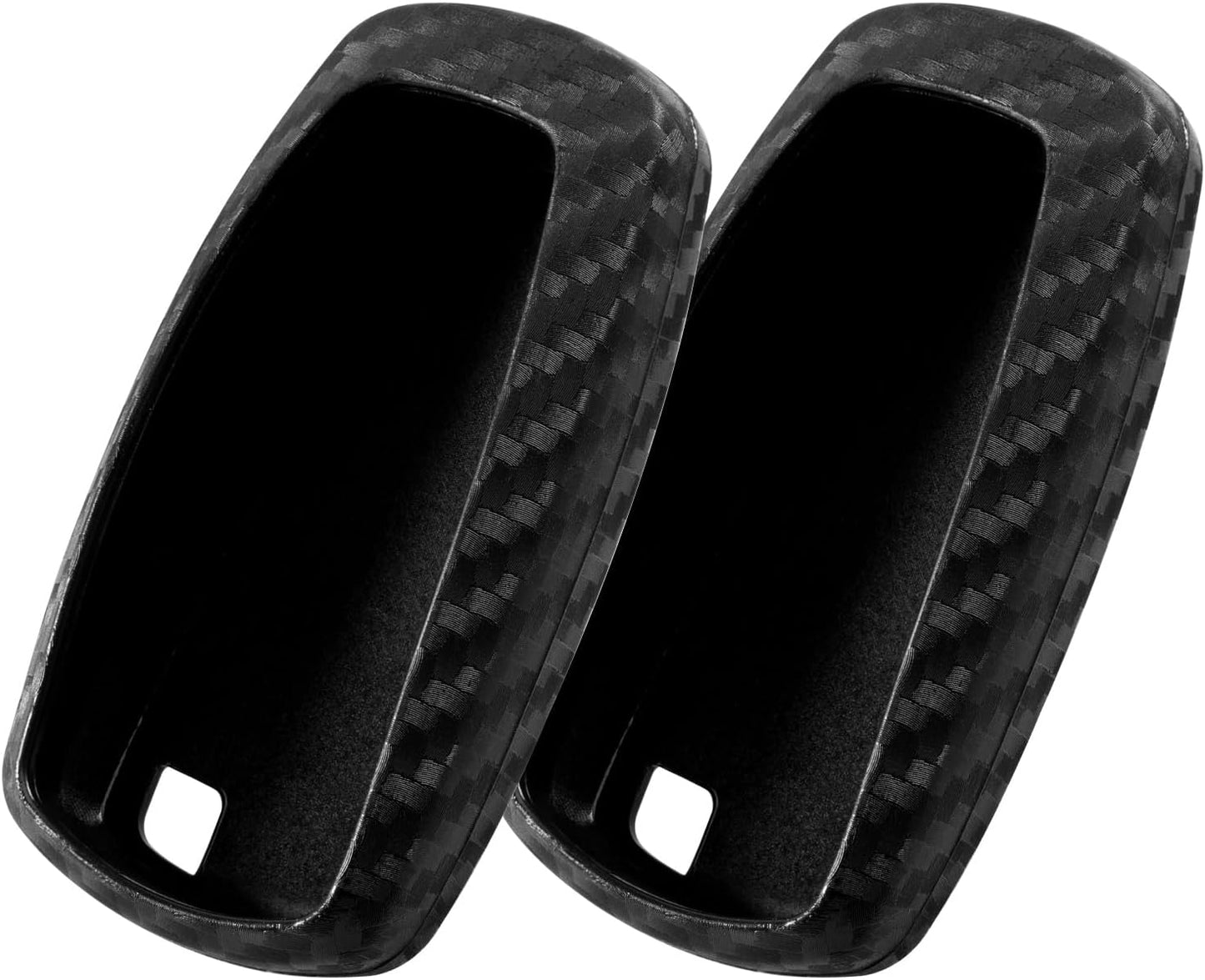 2 Pzas Funda Llave Coche Fibra Carbono Comp Ford Mustang