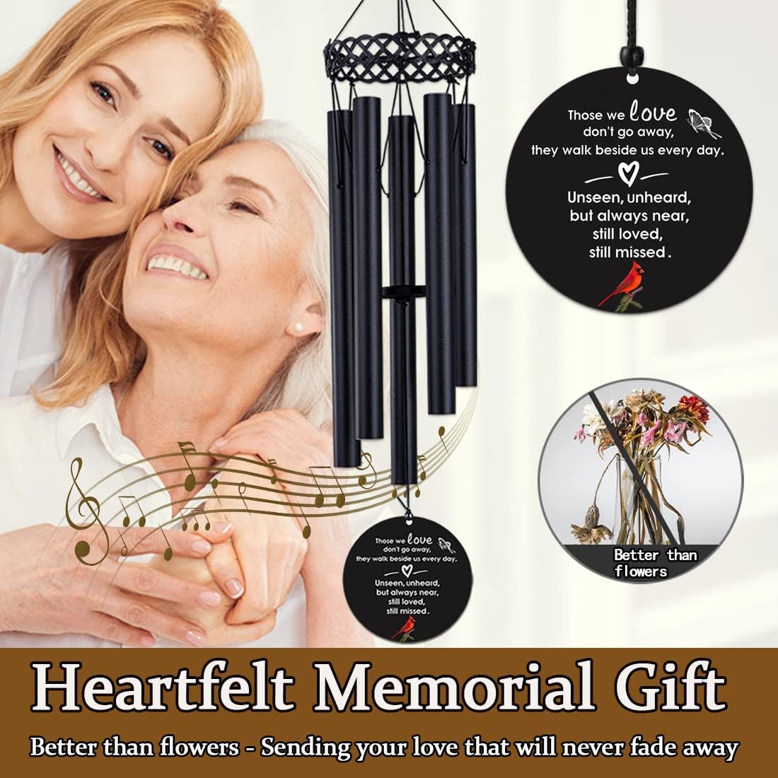Campanillas viento conmemorativas para exteriores