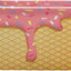Cesta cono helado plegable con asa cuero para armario