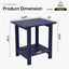 Mesa auxiliar Adirondack doble 17" para exterior e interior