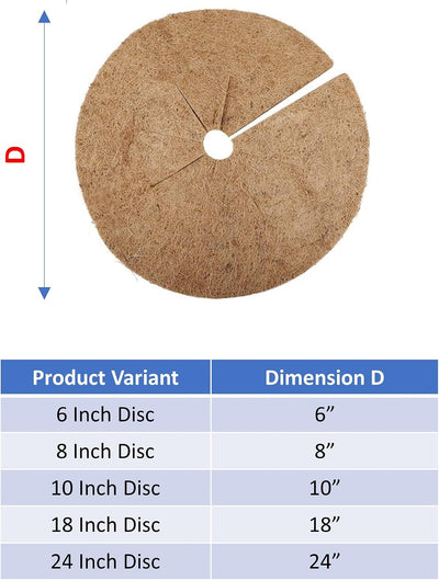 Alfombrillas fibra coco 24pulg pack 3 discos proteccion