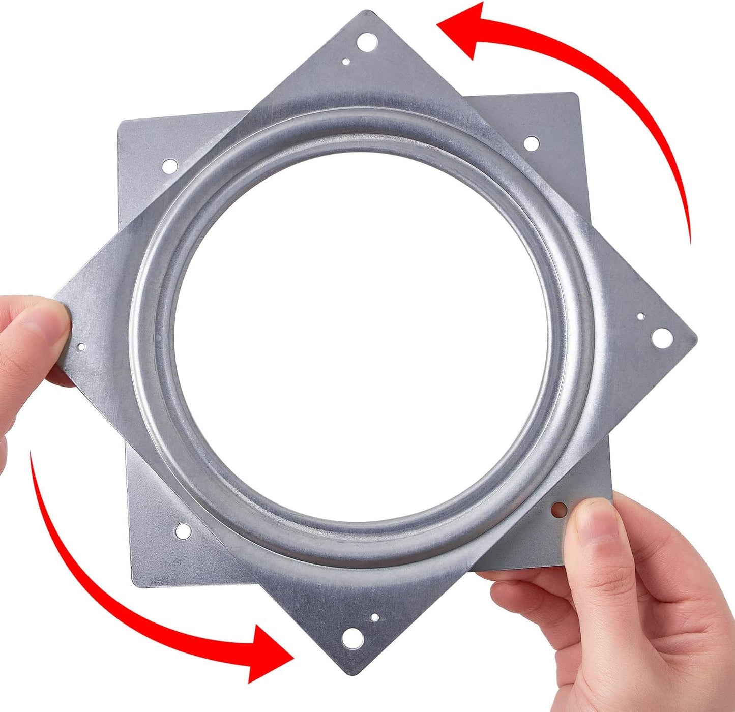 Set 2 platos giratorios 6" acero 500lb cocina manualidades