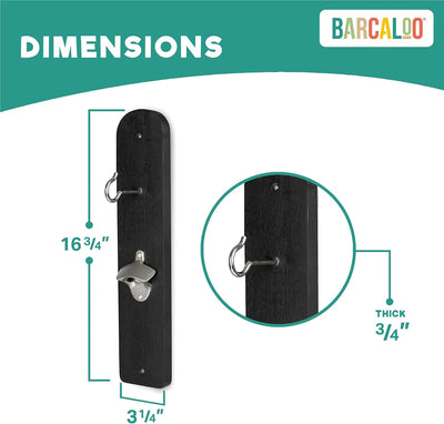 Set gancho anillo abridor botellas magnético para adultos