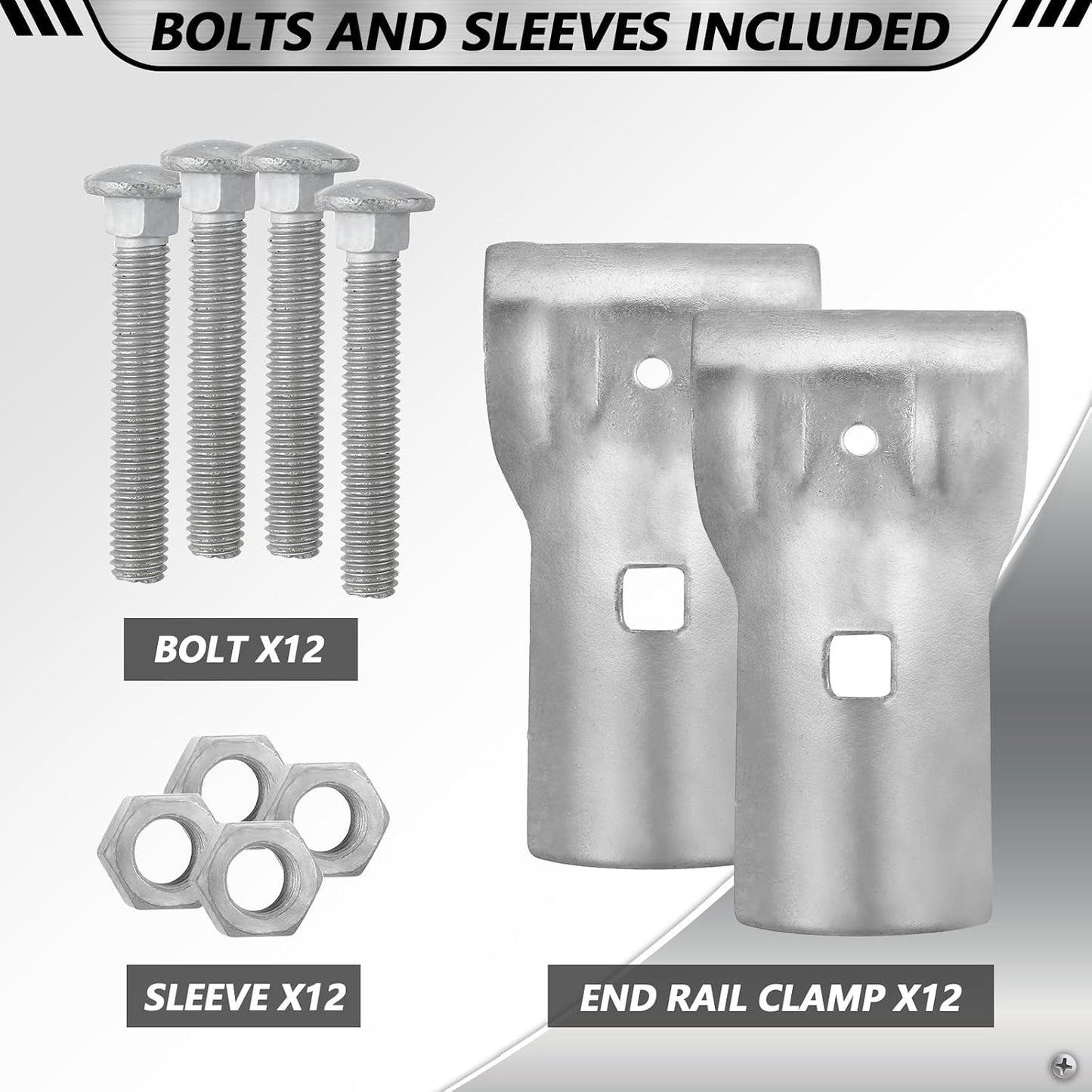 Abrazaderas T para riel 1-3/8 pulg