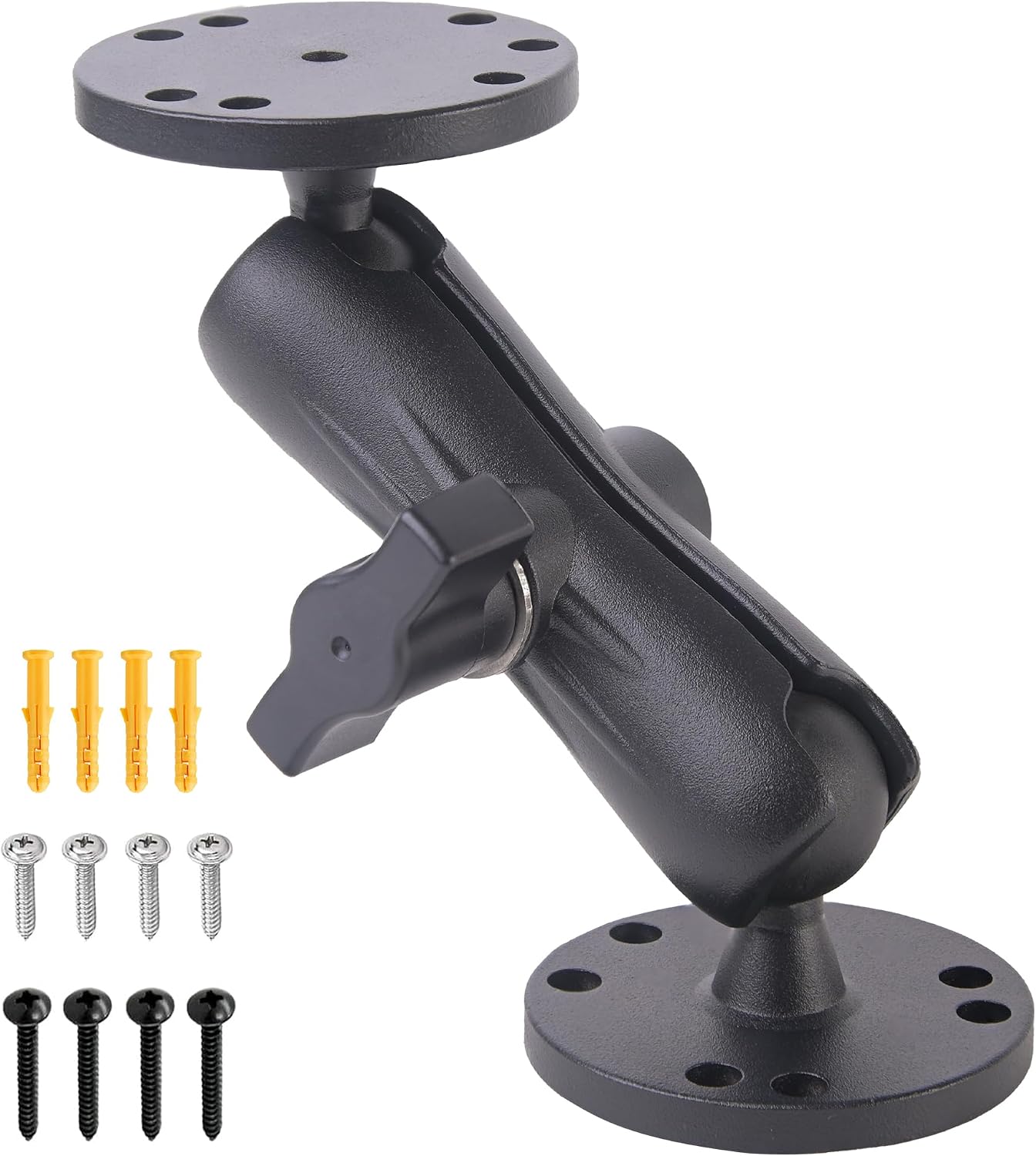 Soporte buscador peces aluminio bola 1pulg rotación 360°
