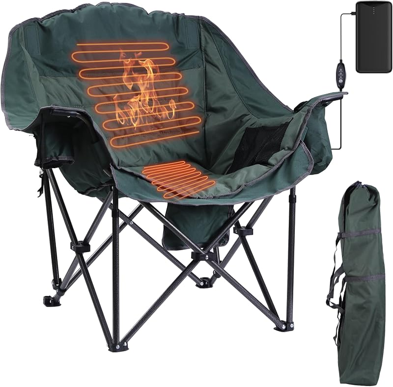 Silla acolchada con calefacción XL y bolsa enfriadora