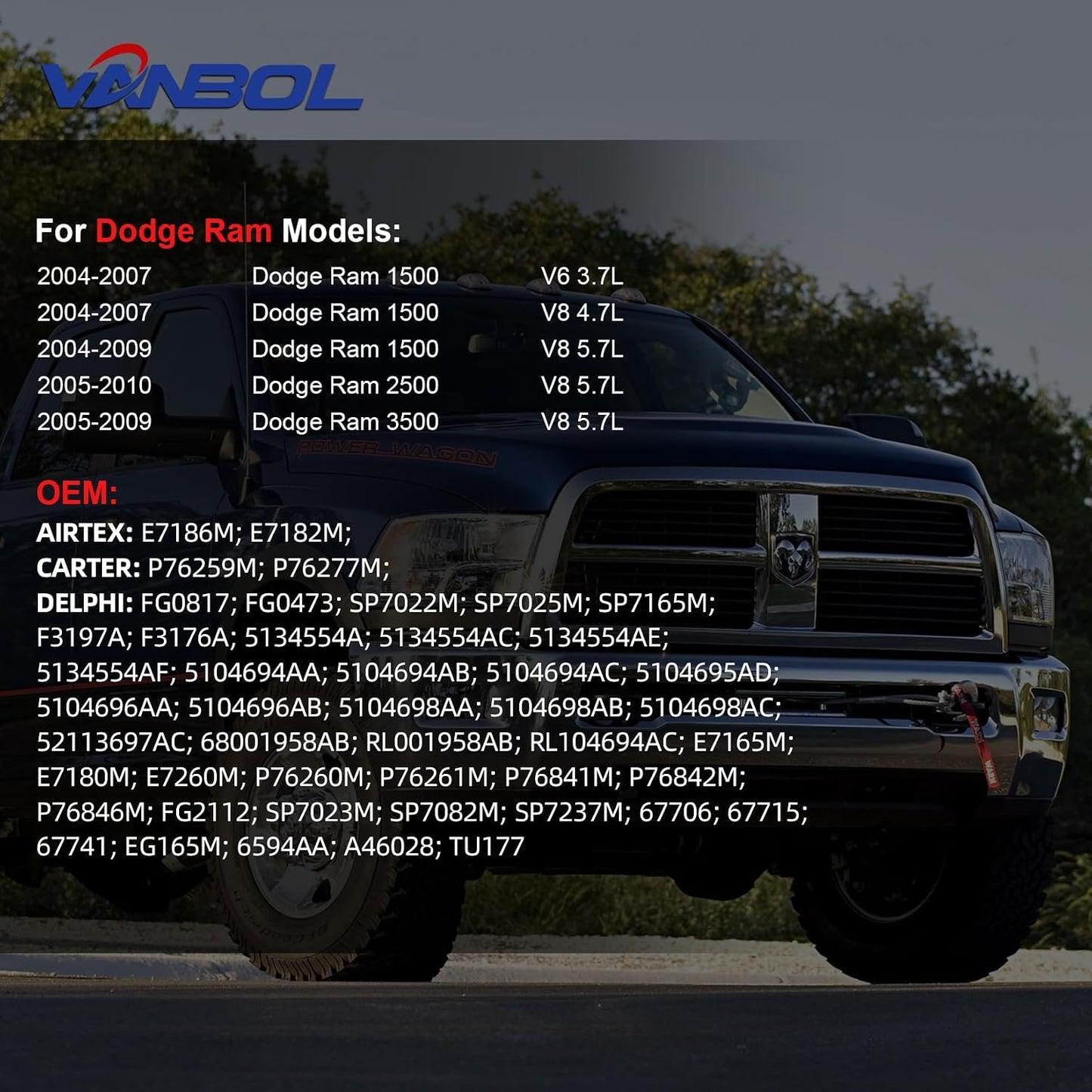 Modulo bomba combustible electrica Dodge Ram 4.7L 5.7L 7L