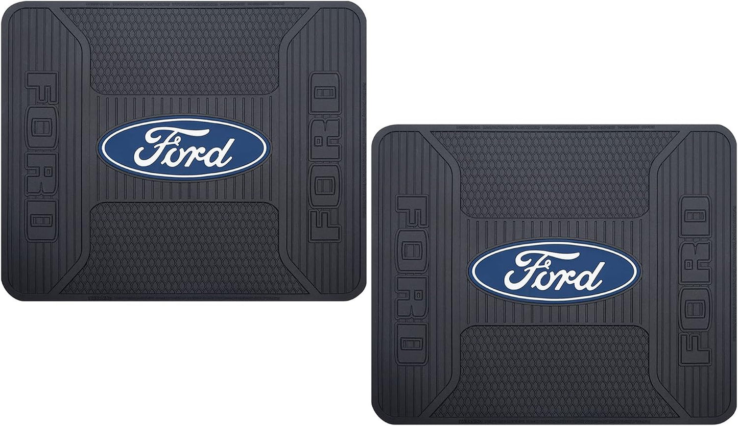 Alfombras traseras ovaladas azules comp Ford set 2