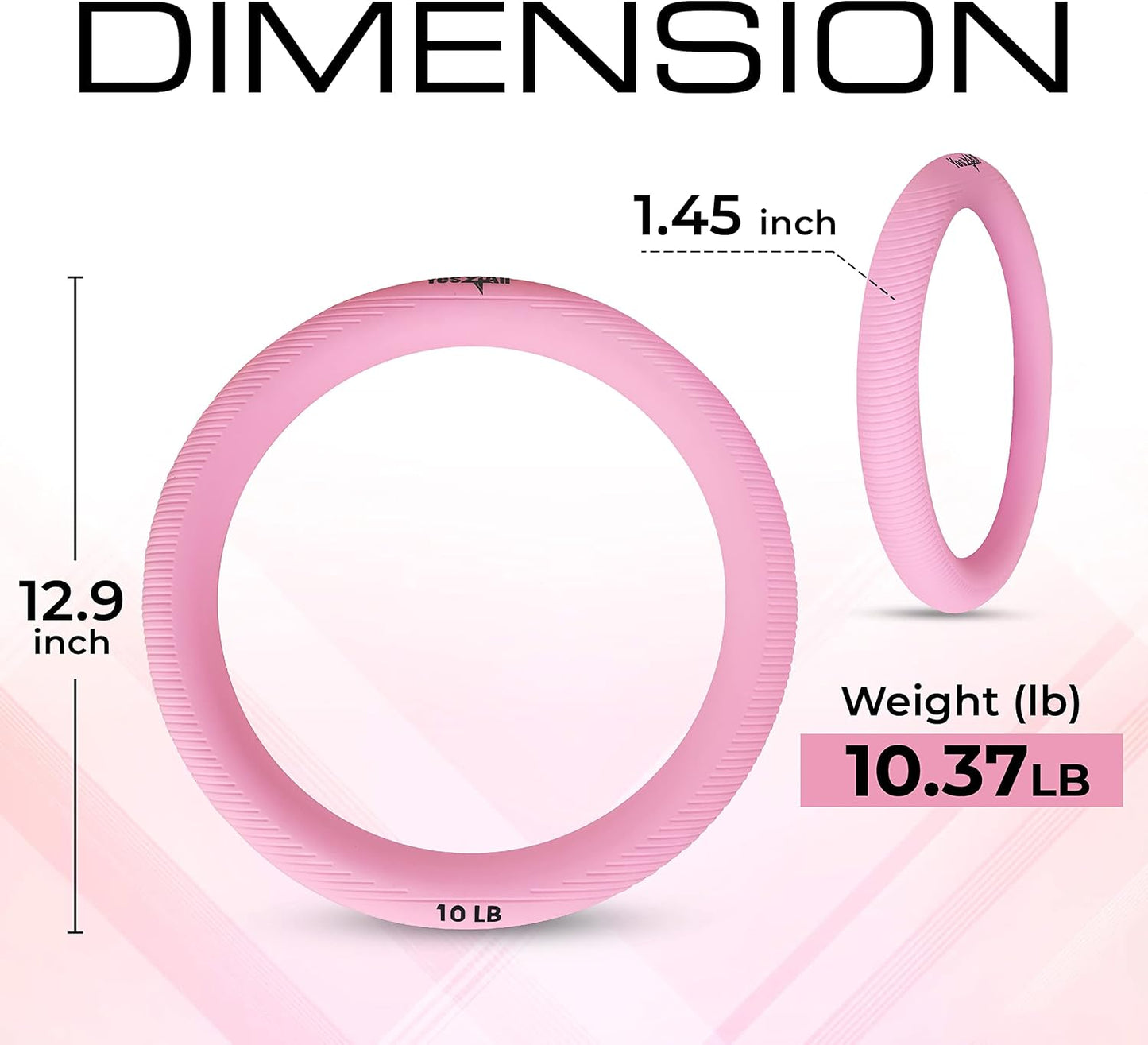 Anillo peso 10lb para yoga fitness en casa