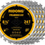 Hoja sierra circular 6.5pulg 24 dientes eje 5/8 ATB pack 5
