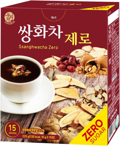 Té hierbas coreano sin azúcar 15 barras 0.59oz