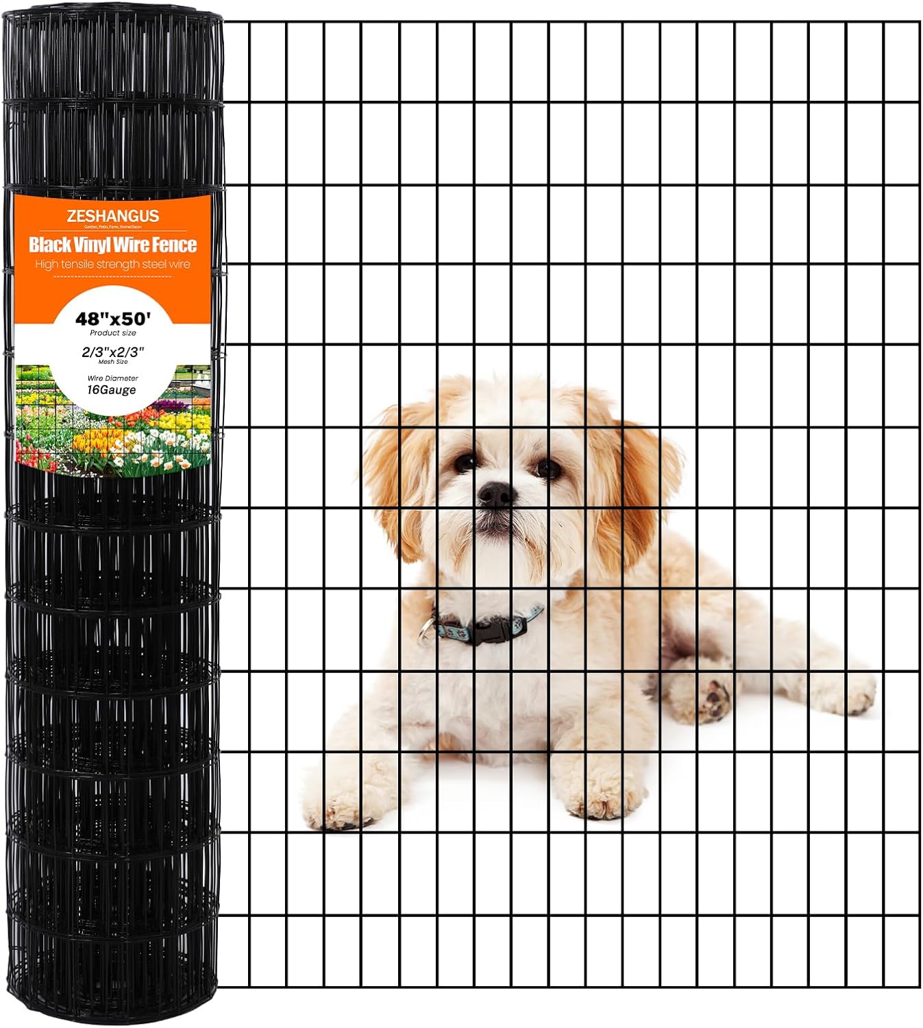 Valla alambre soldado PVC 2x3pulg 48pulg x50pies corral