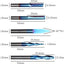 Brocas enrutador CNC 1/4pulg revestimiento azul nano