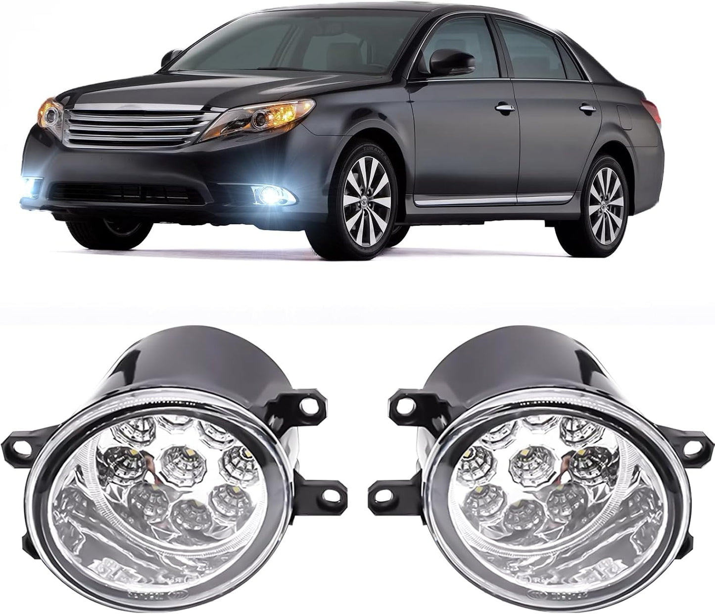 2 Faros antiniebla OEM Toyota Avalon 09-15 3.5" 6000K