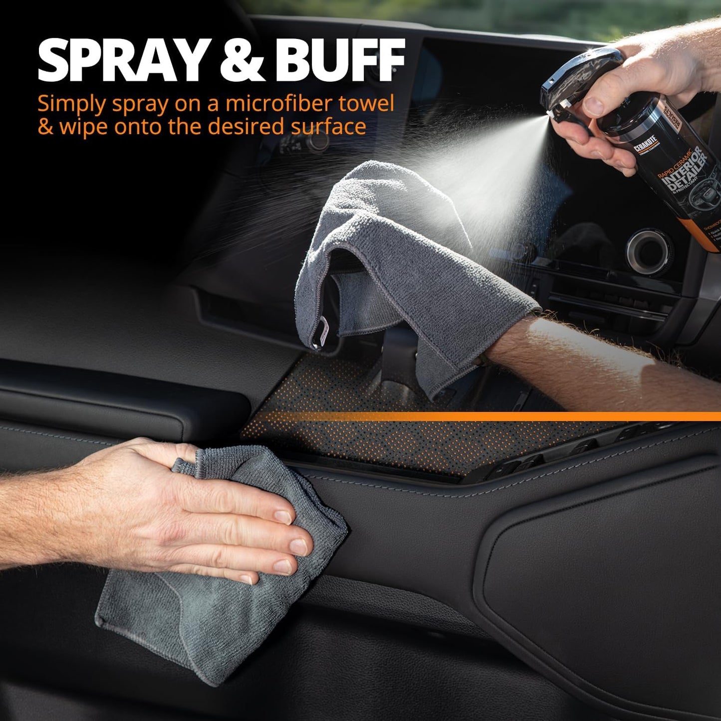 Detallador cerámico interior automóvil 28oz spray seco
