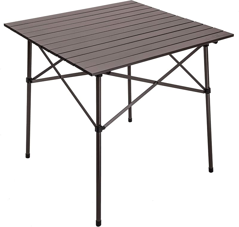Mesa campamento aluminio enrollable rápida compacta
