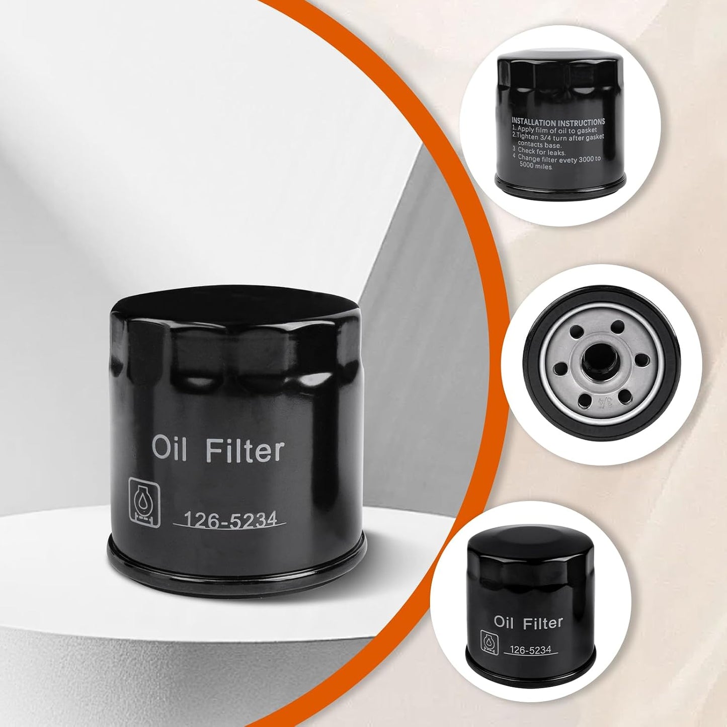 2 Filtros Aceite Motor Repuesto Exmark Comp Toro E-Series