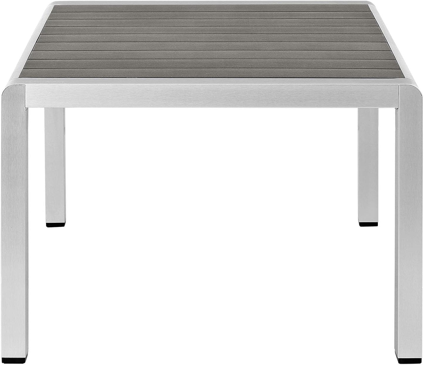 Set 3 sofá modular aluminio color plata y beige