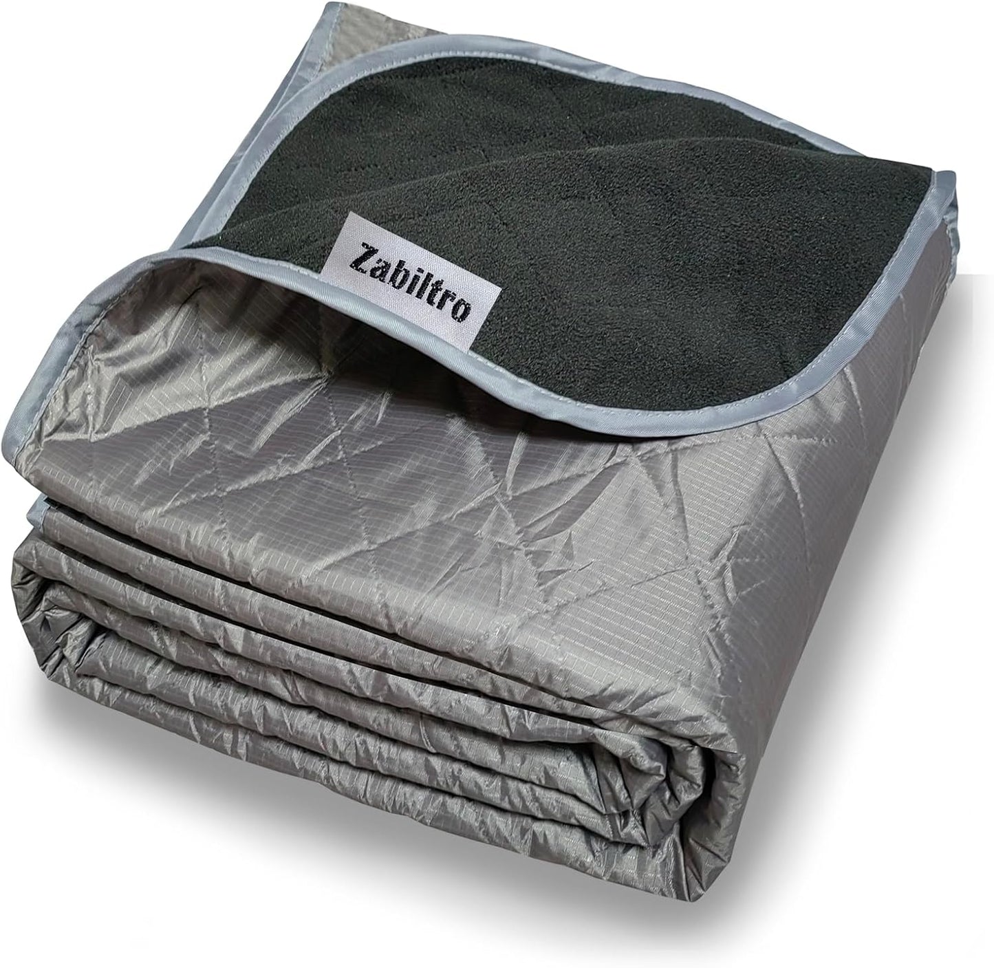 Manta impermeable acolchada forro polar 55" con bolsa