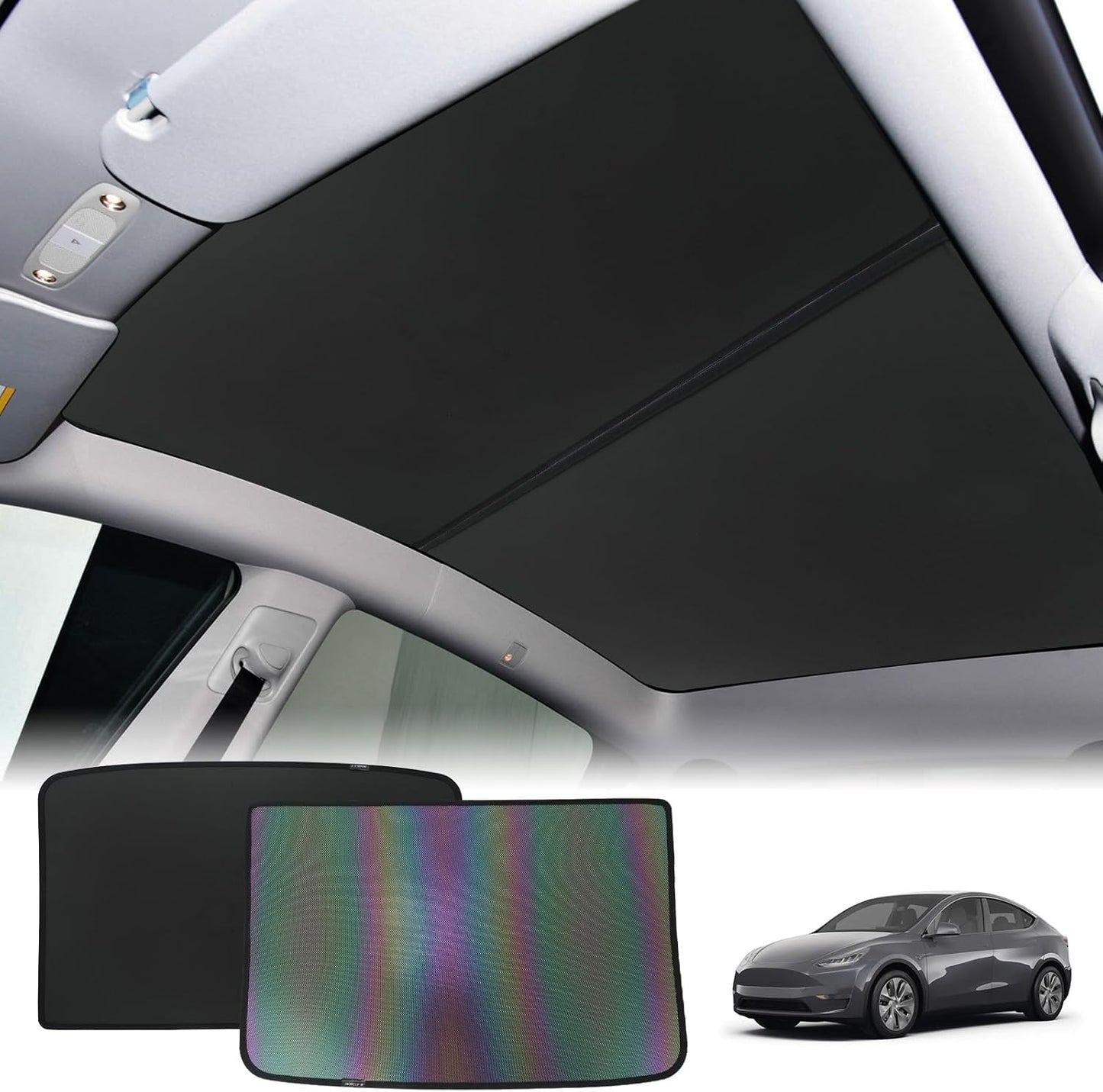 Parasol techo Tesla Model Y 20-24 cristal hielo retráctil