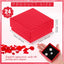 24 Cajas Regalo Joyas 3x3x1.4" para Collares Día Madre Rojo